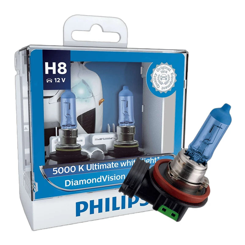Comparativo Crystal Vision 4300K vs Diamond Vision 5000K Philips