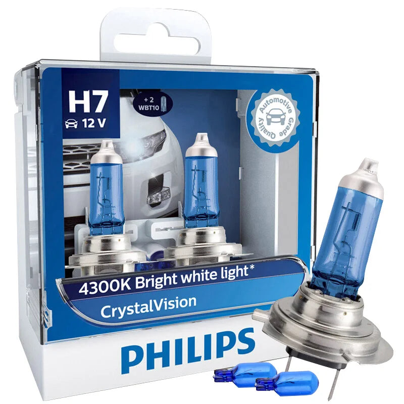 Philips Crystal Vision HB4 9006 4300K Halogênio Automotivo Par