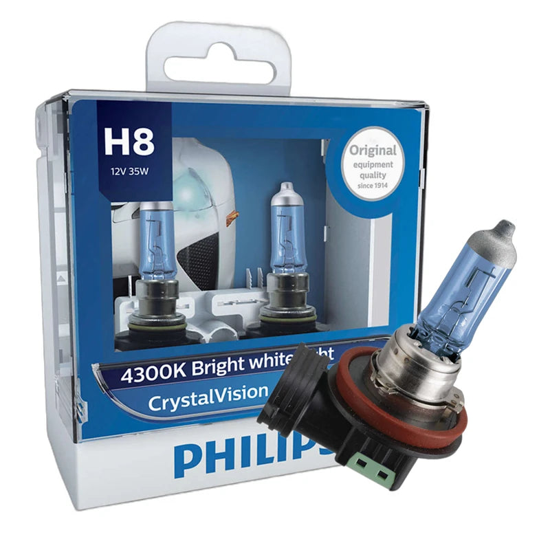 Instalação Lâmpada Philips H8 Crystal Diamond Vision Automotiva