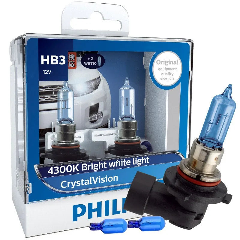 Philips Crystal Vision H8 4300K Lâmpada Halogênio Farol 12V
